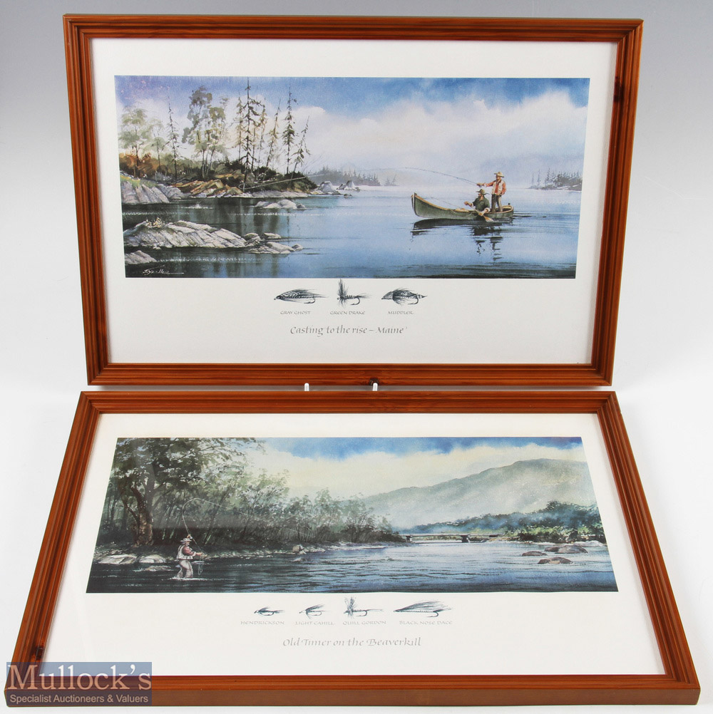 3x Framed Fishing Prints consists of 'Small Pools hold big surprises' 27x21", 'Casting to the rise - - Image 2 of 2