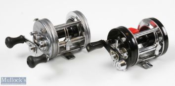 ABU Ambassadeur 6500CS Rocket multiplying reel in metallic grey finish, foot stamped 010205, twin