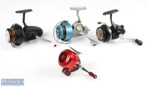Triplex Made in Germany fixed spool reel marked on handle Made in Germany - US Zone, as you expect