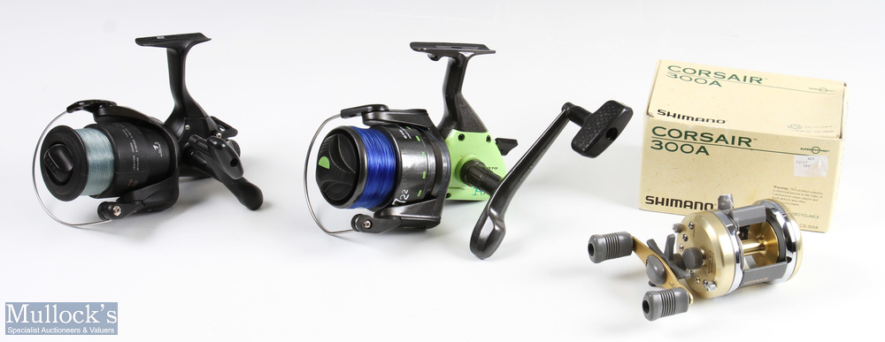 Shimano Corsair 300A Multiplier reel with spanner, instructions and original box, very light use,