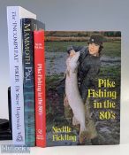 3x Pike Fishing Books - Mammoth Pike - Neville Fickling signed 2004, plus The Incomplete Piker -