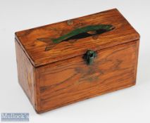 A large selection of Terminal Tackle - in wood box, fish painted on lid, comprising - over 10x packs