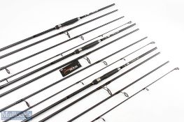 3x NGT Dynamic Travel Carbon Rods, 11ft 4pc, 2.75 test curve, lined rings throughout, down locking