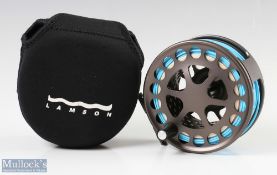 Lamson Light Speed LS-4 Hard Alloy Salmon Fly Reel, rear tension adjuster, light rim wear, in
