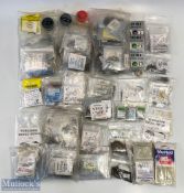 A large quantity of Assorted Small Fishing Hooks, some in retail packets, others bagged in 100s