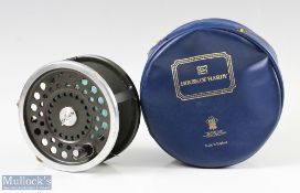 Hardy Alnwick Marquis No 3 Salmon Fly Reel, wide spool with ribbed brass foot, light use, runs well,