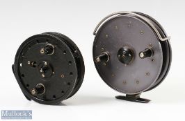 J W Young & Son Rapidex Trotting Reel, crackle black finish, 4