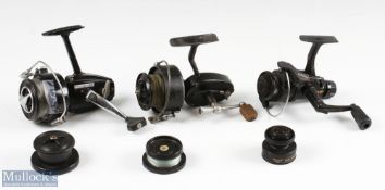 Mitchell Fixed Spool Reel with 2 spare spools; Fenwick 9050 Graphite Fixed Spool Reel with spare