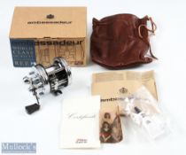ABU Ambassadeur 5000C 7th Anniversary bait casting reel in silver and chrome, foot stamped 050005,
