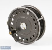 Hardy Alnwick The St John Alloy Fly Reel, straight line logo, 3 7/8