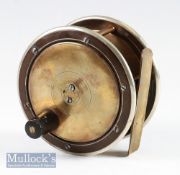 Vic. brass and ebonite combination salmon fly reel - 4