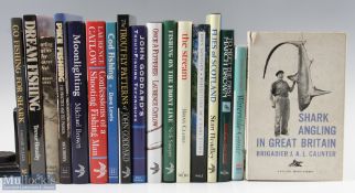 17x Mixed Fishing Books - 10 are signed copies to include - Moonlighting - Michael Brown 2011, Cod