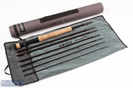Grey's Missionary Carbon Travel Fly Rod, 9ft 7pc line 8#, alloy double uplocking reel seat and