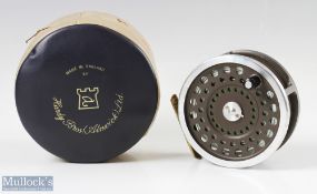 Hardy Alnwick Marquis Salmon No 2 Fly Reel brass ribbed foot and rear tension adjuster, some rim