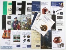1997-2016 Mullocks Antique & Modern Fishing Tackle Auction Catalogues, a good mixture of quality