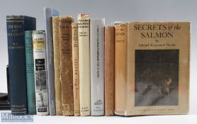 10x Assorted Salmon Fishing Books, to include Silver the Life Story of an Atlantic Salmon - Roderick