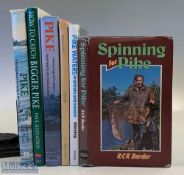 6x Pike Fishing Books to include - Pike the Predator Becomes Prey - John Bailey Martin Page 1985,