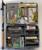 A Plango Guide Carry Case Full of 39 Various American boxed and as new lures, plugs noted makers