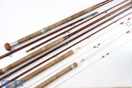 AMENDED DESCRIPTION - Unnamed whole cane 15' approx. 3pc spliced Salmon fly rod 24