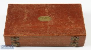 Richard Wheatley double sided wood Fly Box with over 190 salmon flies, doubles and singles, high and