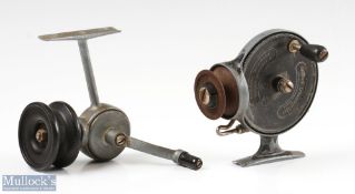 Allcocks Redditch Stanley Reel with Bakelite spool, shows signs of wear but runs very well; Allcocks