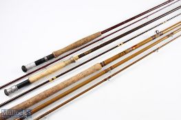Milbro Made in Scotland glass Salmon Rod, 12ft 3pc, 29