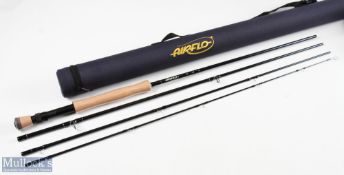 Airflow Carbon fly rod 10' 4pc line #7/8 alloy double uplocking reel seat, fighting butt, lined