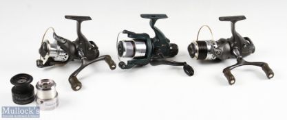 Okuma Interceptor Pro IPB3340 Fixed Spool Reel, micro drag system plus spare spool, runs very
