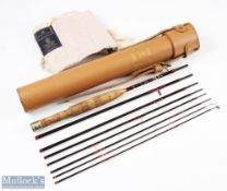 Fine Hardy Alnwick 'The Deluxe Smuggler Classic' carbon fly rod 7' 6pc line 5# alloy sliding reel