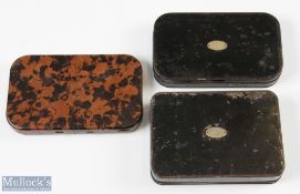 Hardy Alnwick No 2 Black Japanned small Fly Box - 5.75