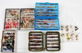 Fox Fly Box with over 120 trout flies, wet and dry; Fly Box with over 90 river flies, wet and dry;