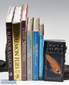 7x Trout & Salmon Fishing Books, to include Pocket Guide To Trout And Salmon Flies - John Buckland