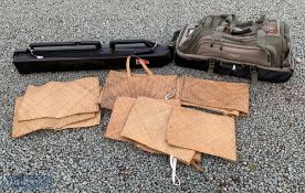 Airflow Fishing Travel Case to include 10 salmon/bass reed bags (the reed bags do have some wear