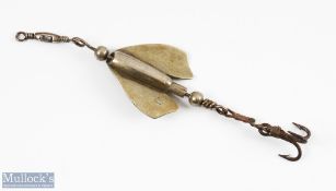 Original Kill Devil Lure - Attributable to the Maker Ustonson constructed of nickel silver and