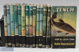 Collection of How to Catch Them series books - 1st and later edition,1st editions of eels, dace,