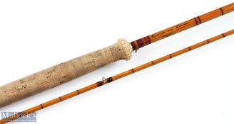 Morrison & Lawsons of Bishop's Auckland The St Mary split cane fly rod, 10ft 2pc, mushroom handle