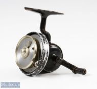 Helical Casting Reel Co, Redditch Fixed Spool Reel with alloy spool and central adjuster, with black