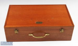 A Richard Wheatley Solid Teak Fly Tyers Case - 20