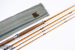 Hardy Alnwick The Wye Palakona Split Cane Light Salmon/Sea Trout Fly Rod H39059C (1961), 11ft 3pc