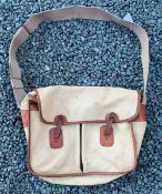 John Goddard Canvas and Leather Shoulder Bag