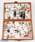 Unnamed large double sided Wooden fly Box - 11.5