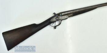 Wm Tisdale 12g hammer gun serial no 1570 – black powder proof