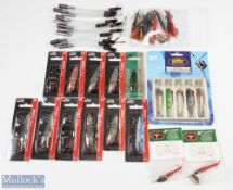 Mixed lot of lures comprising - 5x Abu Toby 18g (C); 6x Abu Toby 12g (B); 10x Flying C's; 5x