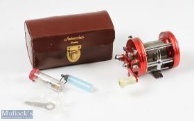 ABU Ambassadeur Multiplier No 6000, complete with spanner, spare parts and oiler, in original
