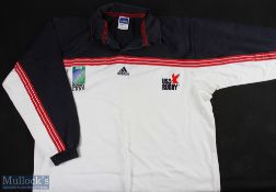 USA Rugby World Cup 1999 Players' Rugby Jersey: Adidas XX Large navy, red & white official issue RWC
