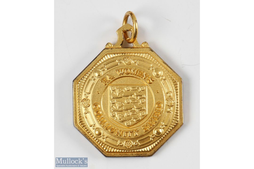 2004 FA Women's Community Shield Runners Up Silver Gilt Medal with relief decoration and wording - Image 2 of 4