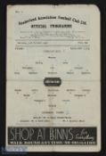 1946/47 Sunderland v Grimsby Town Div. 1 match programme 19 October 1946; creased, score on front,