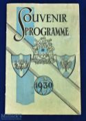 1930 England v Scotland schools international match programme 21 April 1930 at Sheffield
