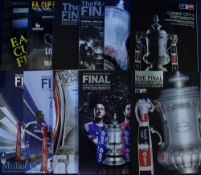 Selection of FA Cup final match programmes to include 1989, 1990 + replay, 1991 x 2, 1992, 1993 +