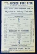 1900/1901 Sunday School League Championship Cup final Wycliffe v Heeley Friends at Owlerton,